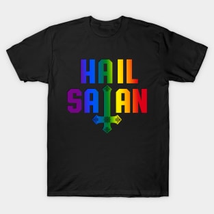 Hail Satan | Satanic Pride Rainbow LGBTQ T-Shirt